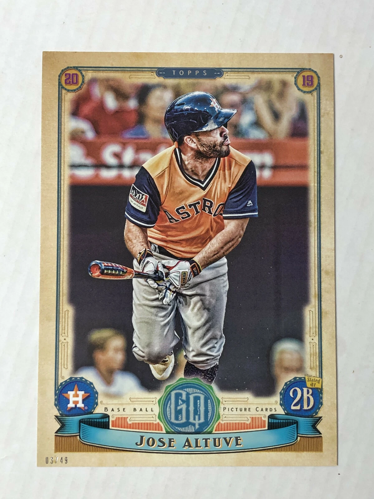 JOSE ALTUVE 2019 Topps Gypsy Queen JUMBO 5x7 SP 03/49! #166++