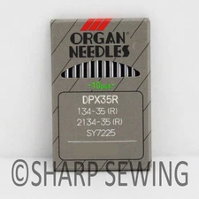 10 ORGAN 134-35R #21 REGULAR POINT SEWING MACHINE NEEDLES for PFAFF, ADLER,