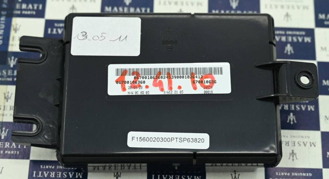 Genuine OEM Maserati Ghibli A/C Climate Control ECU Assembly P/N 670010636