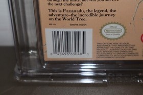 WATA 9.6 - B  SEALED - Faxanadu - NES Nintendo Graded