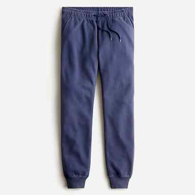NWT $80 J Crew Faded Pilot Blue Slim Fit French Terry Jogger Sweatpants 