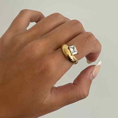 Broad Band Solitaire Sterling Silver 2 CT Moissanite Radiant Cut Women ...