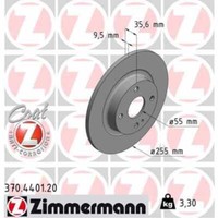 Zimmermann 2X Bremsscheibe Hinten Ø255 Mm Voll FüR Mazda MX-5 IV ND 1.5