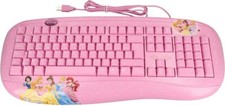 Clavier pc pour enfant, Princesse, AZERTY, USB, avec fil, Neuf