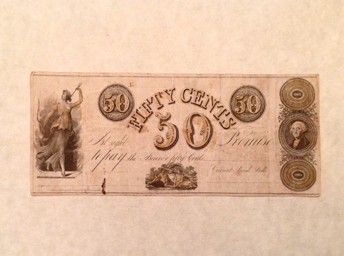 ~ 1830’s “A. Wilder of Lewis, N.Y.” US Obsolete Banknote 50 Cents ...