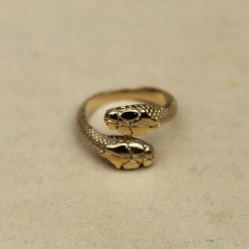 Gothic Snake Ring Animal Signet Ring Women Ring Men Pinky ring Silver Ring