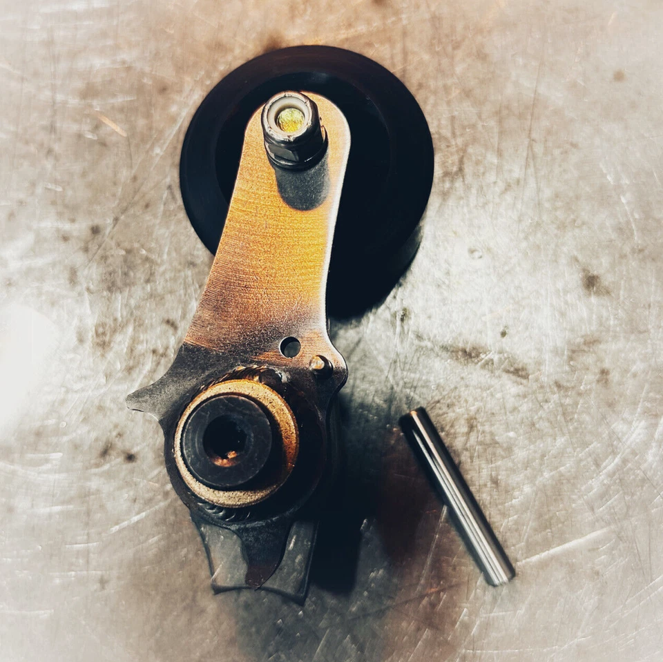 MONSTERCRAFTSMAN Motorcycle Chain Tensioner Weld-On Powell Chopper Bobber Cafe - Image 3 of 4