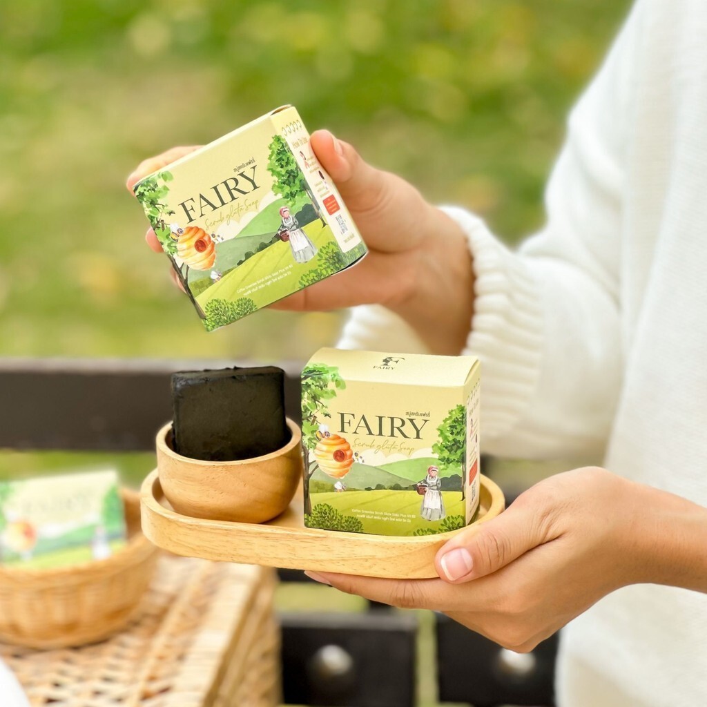 3x Fairy Scrub Gluta Soap Bar Brightening Smooth Soft Skin Coffee Green Tea  50 g | eBay