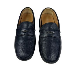 Prada Milano Pebbled Leather Loafers Shoes Uomo Size 7 Men Fits Like Size 9.5 US