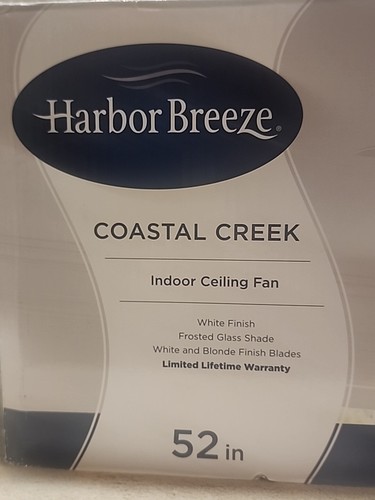 Harbor Breeze, 52" Coastal Creek LED Ceiling Fan with Light Kit w Frosted Shade - Picture 4 of 13