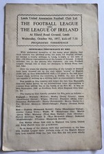 The Football League v League Of Ireland At Elland Road, Leeds 9th October 1957