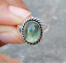 Aquamarine 925 Sterling Silver Band Statement Ring Handmade Ring All Size-q-40