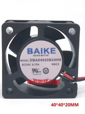 BAIKE FAN DBA04020B24HH DC24V 0.15A 4CM 2-Wire Cooling Fan