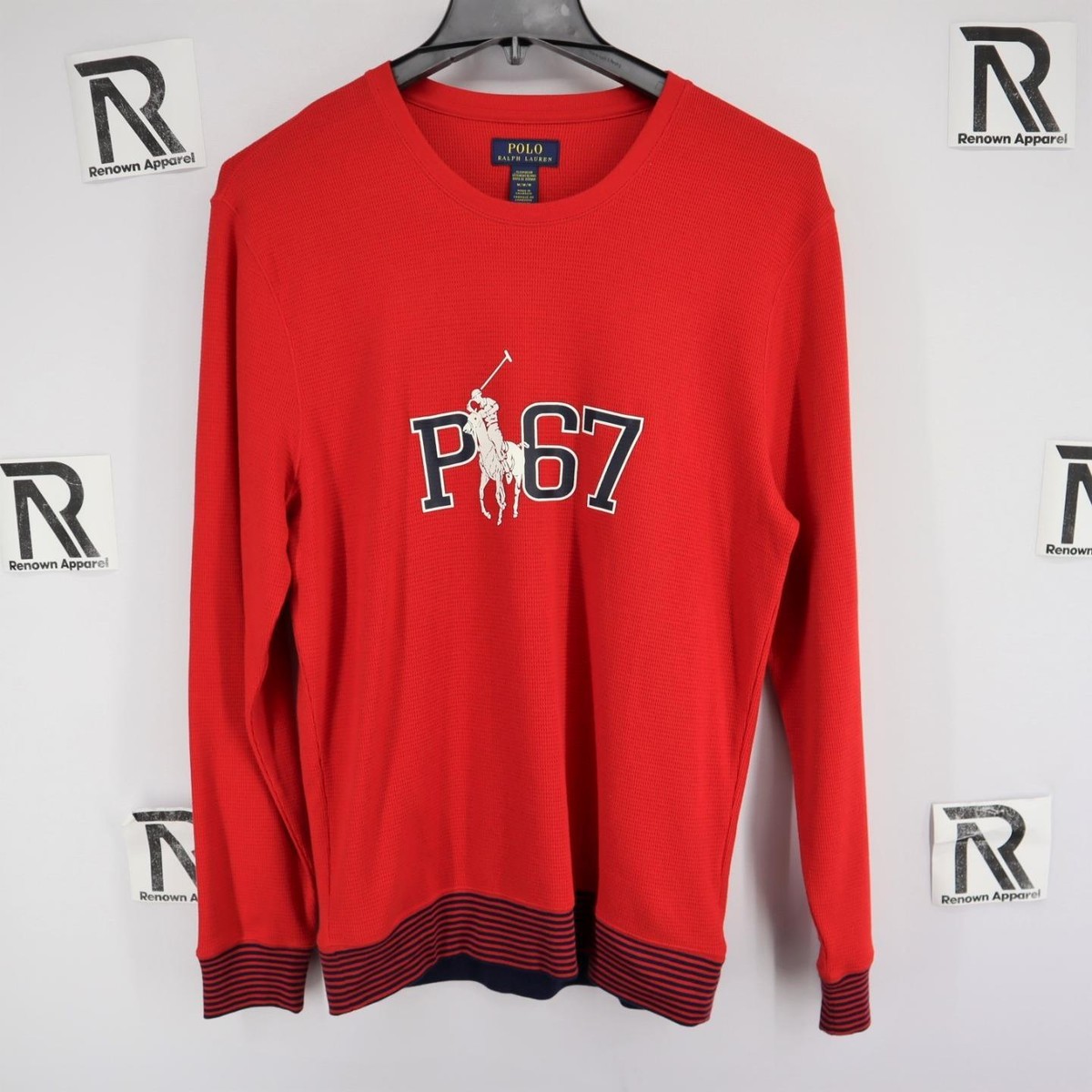 NWOT Polo Ralph Lauren Sleepwear Shirt Mens Size Medium Red