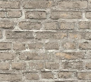 Dettagli Su Carta Da Parati Effetto Pietra A Mattoni 3d Colore Tortora E Grigio My Life 1051