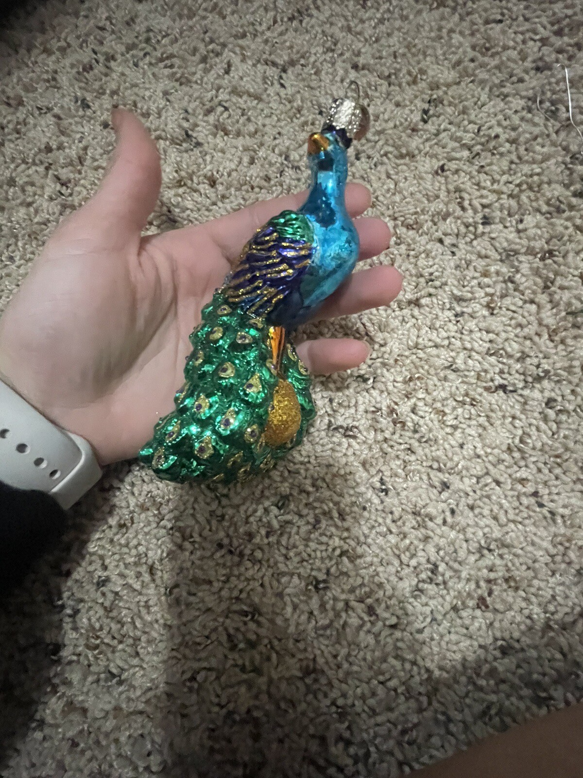OLD WORLD CHRISTMAS PEACOCK CHRISTMAS TREE ORNAMENT eBay