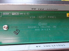 Rockwell COLLINS 262111-100 VSM INPUT PANEL BOARD 31914-10019 4-CH Network Card