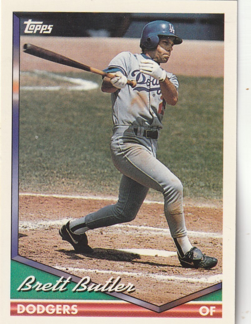 FREE SHIPPING-MINT-1994 Topps Brett Butler #172 DODGERS PLUS BONUS CARDS