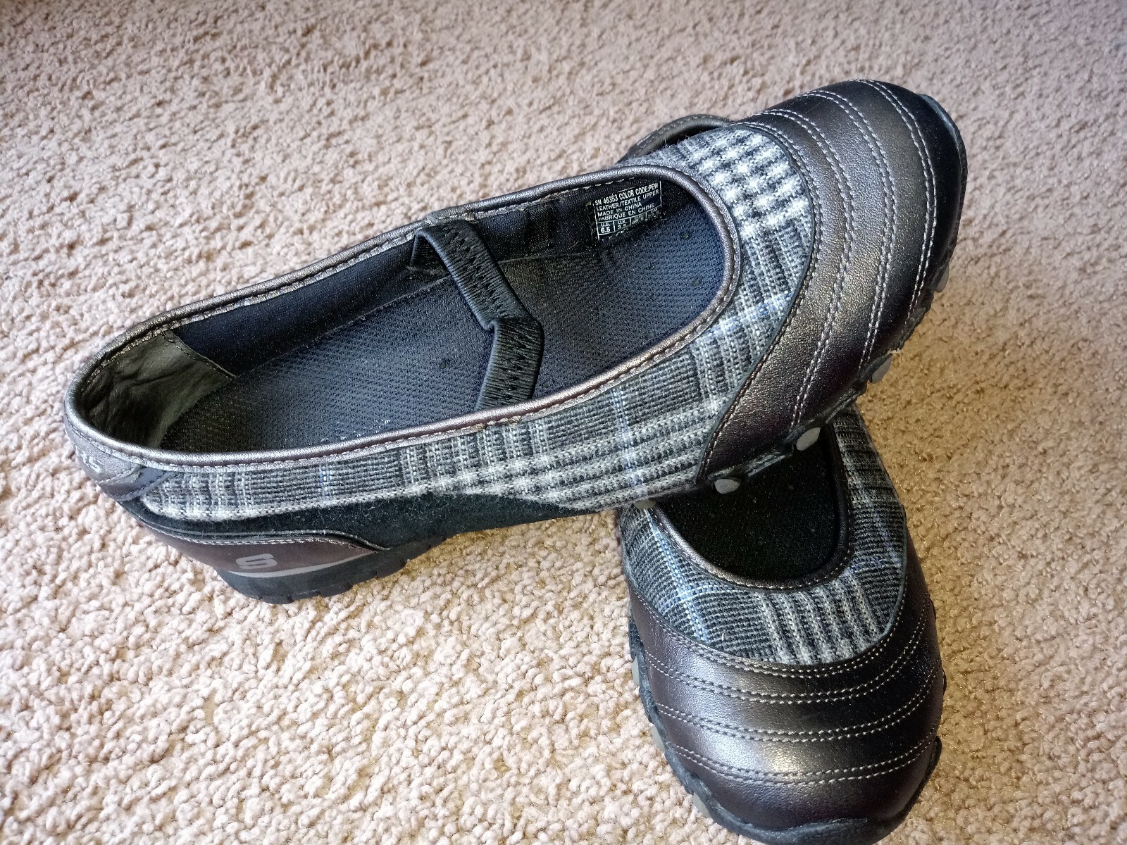Skechers Women's Black Slip On Sneakers Size 6.5 | eBay