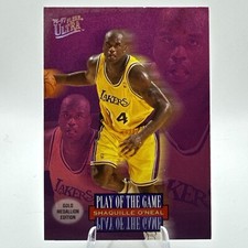 1996-97 Fleer Ultra Shaquille Shaq O'Neal Play of the Game Gold Medallion #G-296