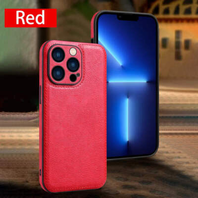 Soft Leather Case for iPhone 15 14 13 12 11 16 Pro Max XR XS Max 7 8 Plus Ultra