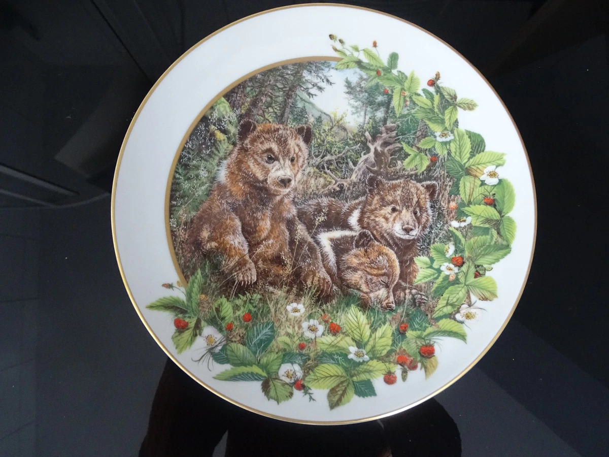 Sammelteller von Franklin Mint 1988, Designer Conrad Franz, Motiv Bär