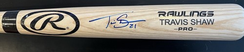 Travis Shaw Signed Autographed Rawlings Bat JSA Authenticity Red Sox - Picture 2 of 4