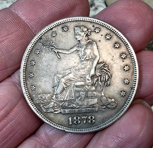 1878 s Trade Dollar Great Looking Higher Grade Key Date Old Coin!! A9