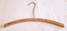 Vintage Wood Advertising Coat/Fur Hanger Paul Jodoin Fourrures Montreal Canada