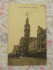 Vintage Postcard: General Post Office, Melbourne, Victoria