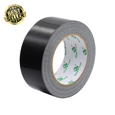 Heavy Duty Black Duct Tape, Multi-Use Easy Tear Gaffer Waterproof Cloth Tape for