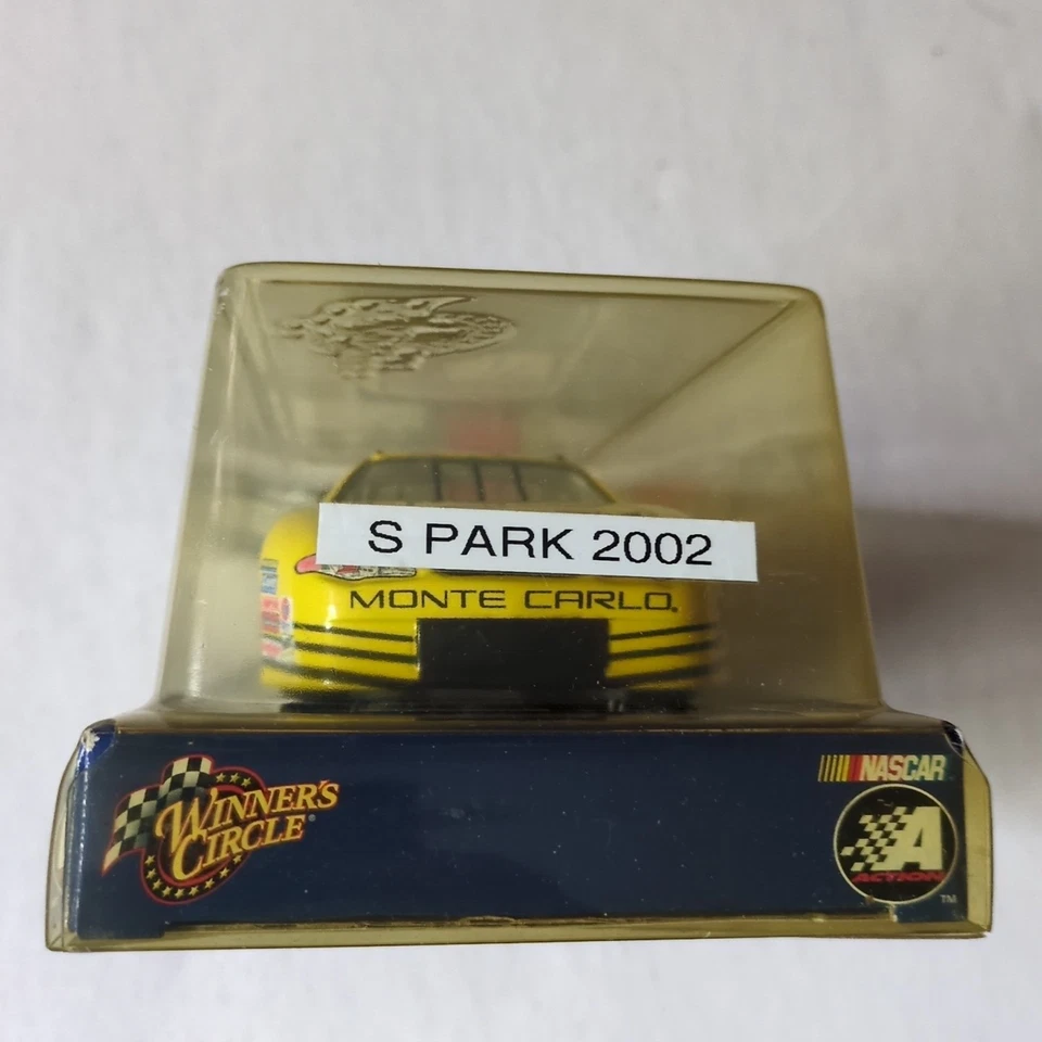 Círculo de ganadores autografiado Steve Park #1 Monte Carlo Nascar amarillo 1:24 Foto 4 de 4