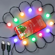 USB C to C Cable Christmas Light Phone Charger Cable, Multicolor 56...