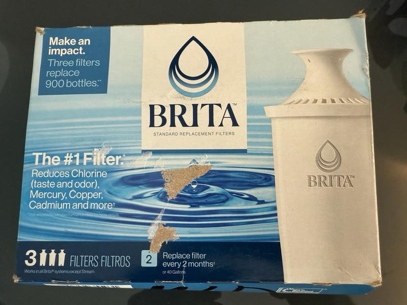 Brita Standard Water Pitcher Replacement Water Filters, BPA Free (3-Pack)