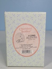 Cherished Teddies 2003 Enesco Bear Asleep Moon Hanging Christmas Ornament 112393