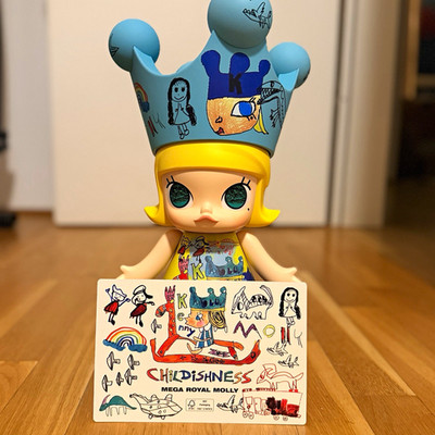 POP MART Mega Royal Molly 400% Sammelfigur   Childishness Serie ''Molly''