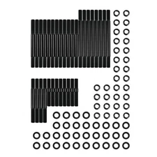 Metal Cylinder Head Stud Kit with Washers Fit for BBC Big Block Chevy 454 Black