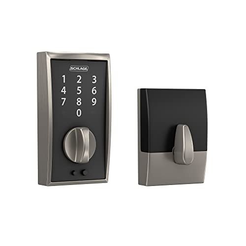 Schlage BE375 CEN 619 Touch Century Deadbolt, Electronic Keyless Entry Lock,... - Picture 1 of 8