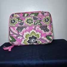 Vera Bradley 11" Tablet iPad Zipper Case Priscilla Pink Pattern