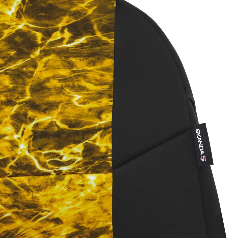 For GMC Sierra 3500 HD 15-19 Seat Cover Mossy Oak 2nd Row Elements Yellowfin - Imagem 4 de 4