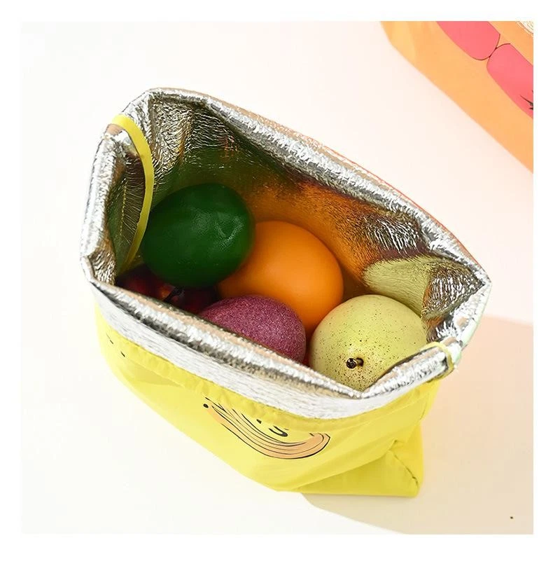 Bolsa de almacenamiento de plátano aislada reutilizable soporte para frutas frescas con cordón Foto 2 de 4