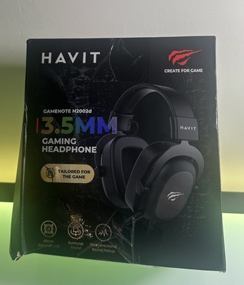 Havit H2002d Gaming Headset 3.5mm Brand New Surround Sound