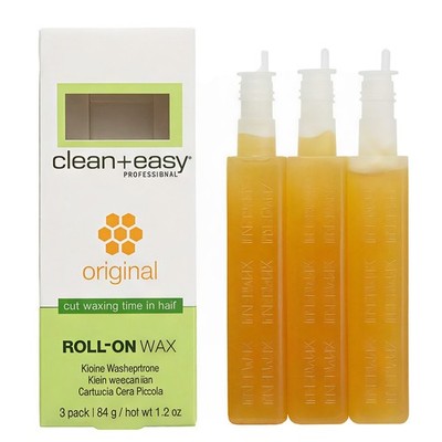 Clean + Easy Roll-On Wax Original 3 Pack Refill Cartridges Hair Removal