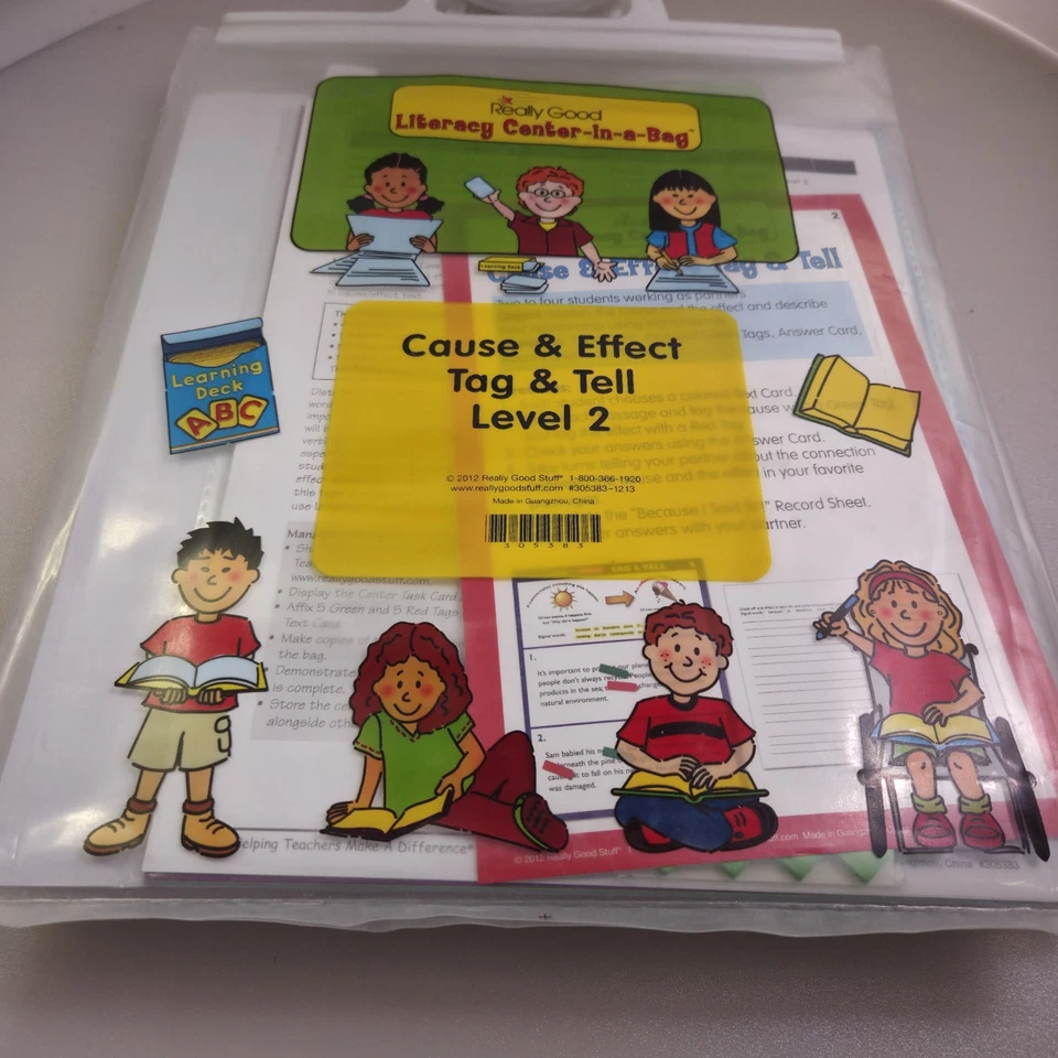 “Really Good Stuff” Literacy Center in a Bag 2nd-4th - Reading Lot Of 5 Lvl 2 - Image 3 of 4