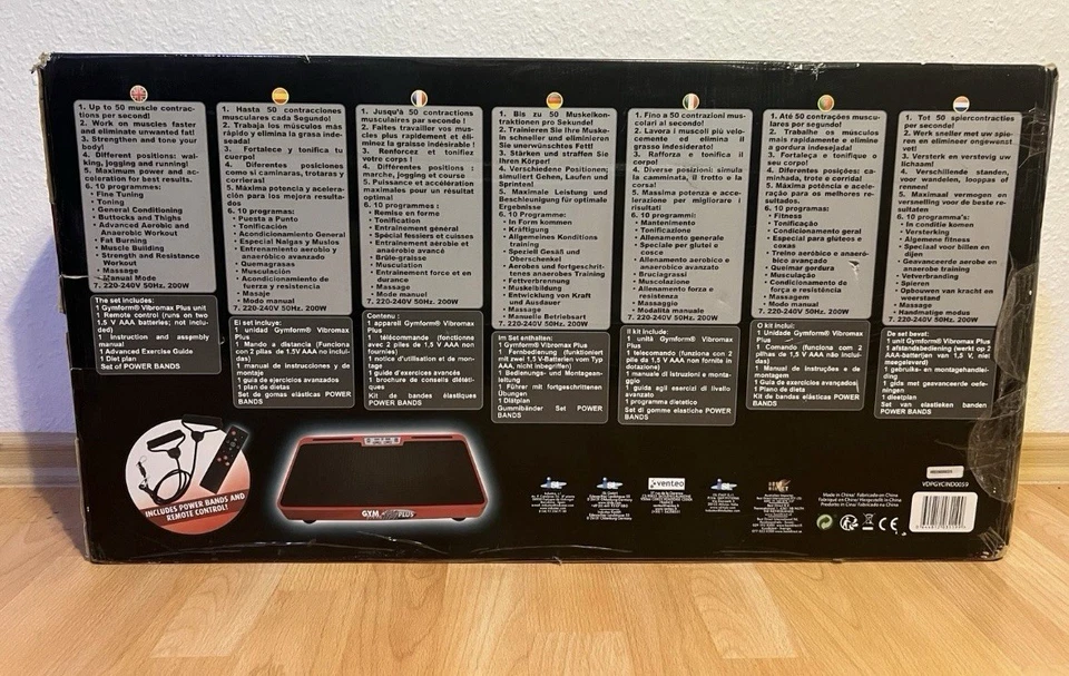 GYMFORM VIBRO MAX PLUS GANZ WENIG BENUTZT NUR ABHOLUNG - Bild 2 von 4