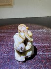 Rare Antique/ Vtg. Chinese Chicken Bone Jade Dragon Pendant — photo 4