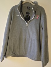 New Nike San Diego State Womens Microfleece Gray 1/4 Zip Jacket Size XL
