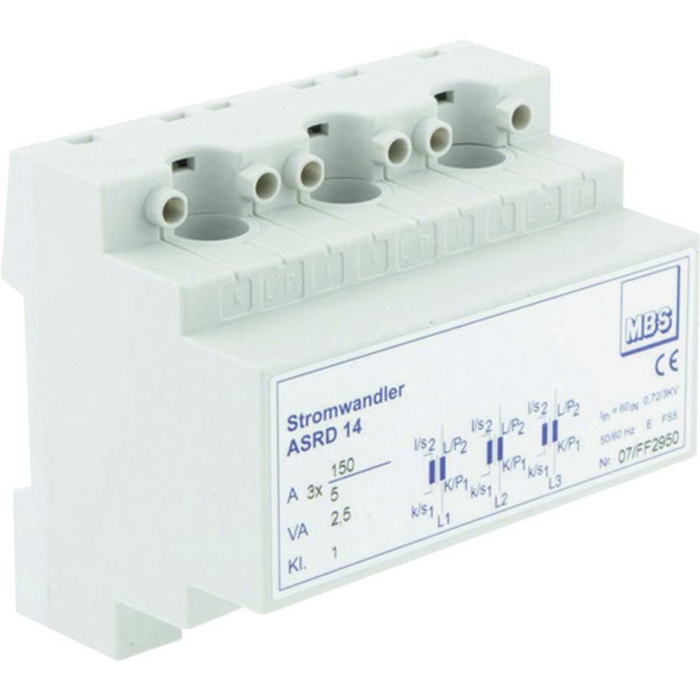 Transformateur de mesure MBS ASRD 14 triphasé 100A 5A pour tableau électrique