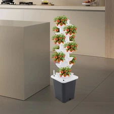 7 Tier Hydroponic Grow Tower Hydroponics Towering Equipment Kits for Garden Home