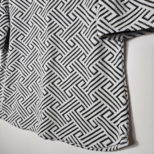 w5 by anthropologie Geometric Print Short Sleeves Top Size L - Picture 5 of 12